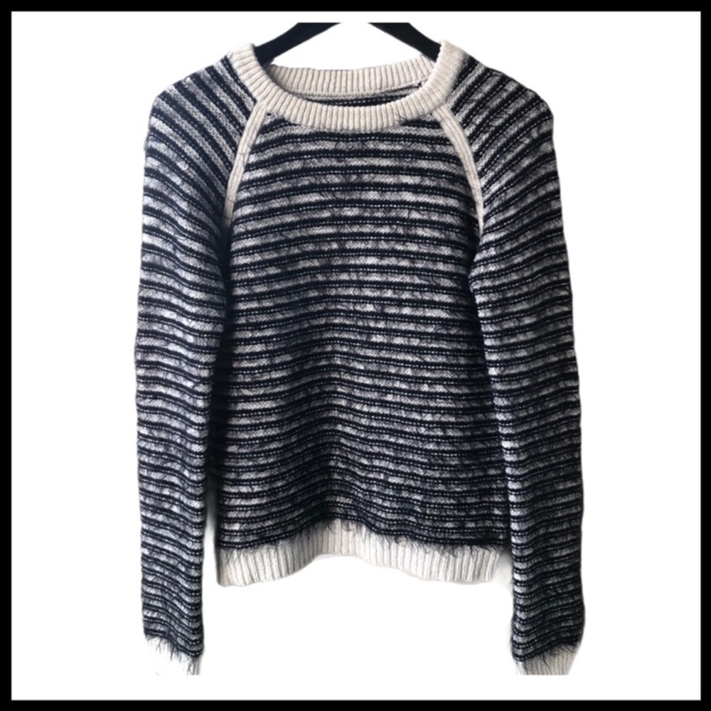 BILLABONG Eyelash Striped Crewneck Sweater